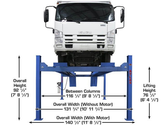 Atlas Platinum PVL14 ALI Certified 14,000 lb 4 Post Lift