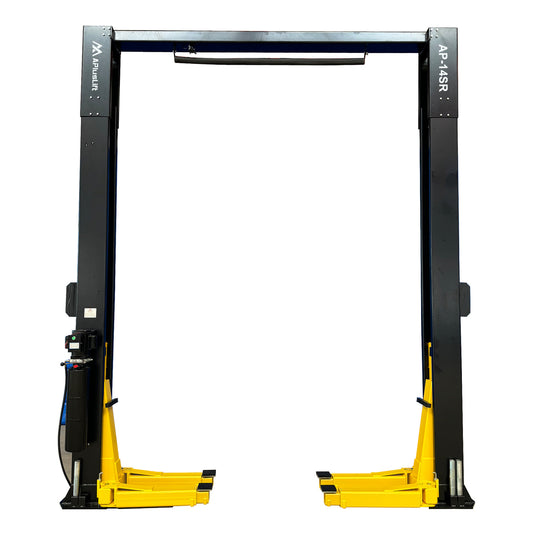 APlusLift 14,000LB 2-Post Overhead Single Release Direct Drive Car Lift with A 3-Year Warranty - AP-14SR