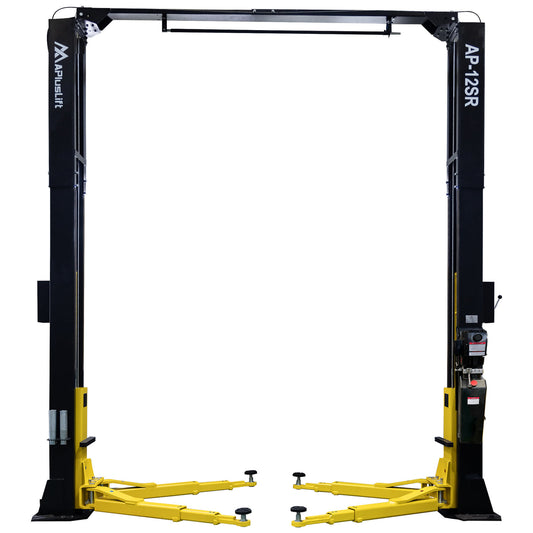 APlusLift 12,000LB 2-Post Overhead Single Release Direct Drive Car Lift with A 3-Year Warranty - AP-12SR