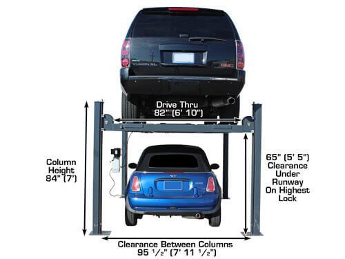 Atlas 408SL Super Deluxe 4-Post Lift