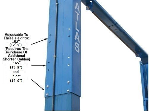 Atlas PV15PX 15,000 lb Overhead 2-Post Lift