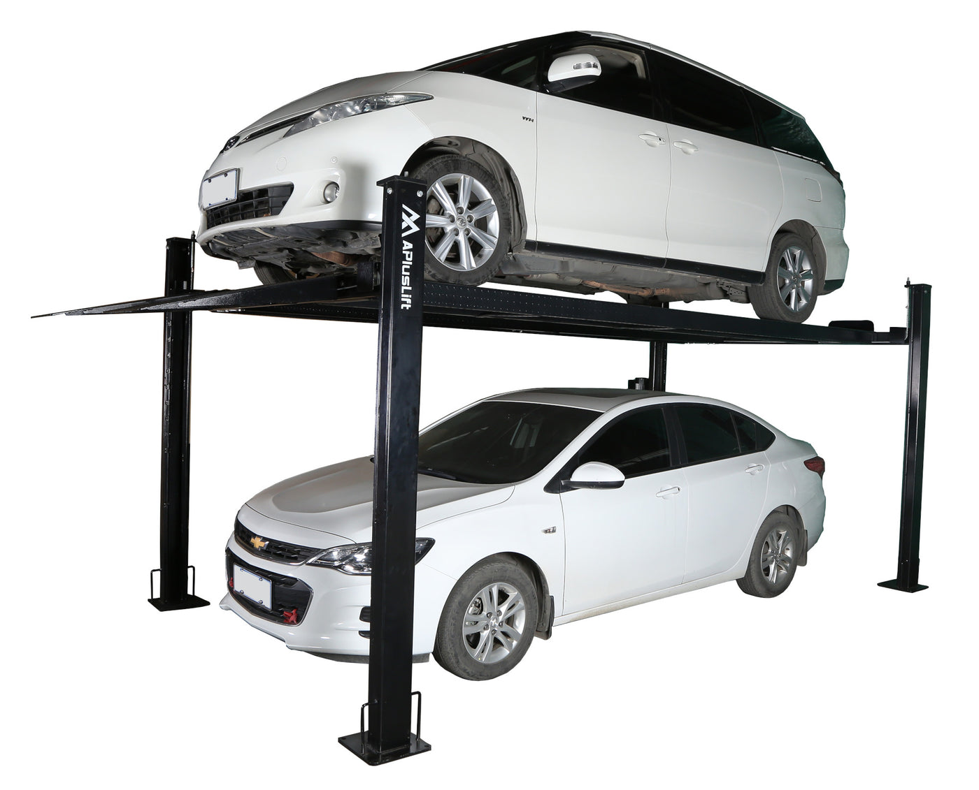 APlusLift 8000LB 4-Post Portable Parking Storage Service Car Lift - HW-8S or HW-8SXLT